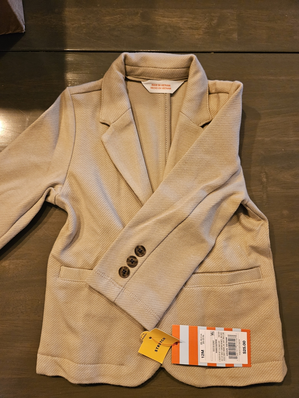 Cat & Jack Tan Knit Blazer for Kids